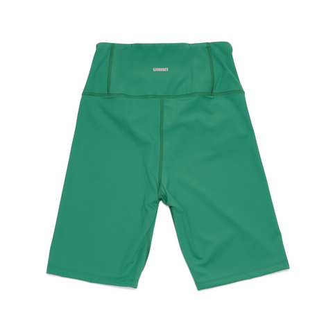 Good Place shorts - Light compression, pine green bicycle shorts for women from UNNA.