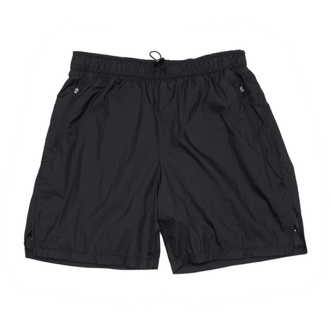 Men's black lightweight running shorts. With inner shorts for support. UNNA Smiles Run Shorts